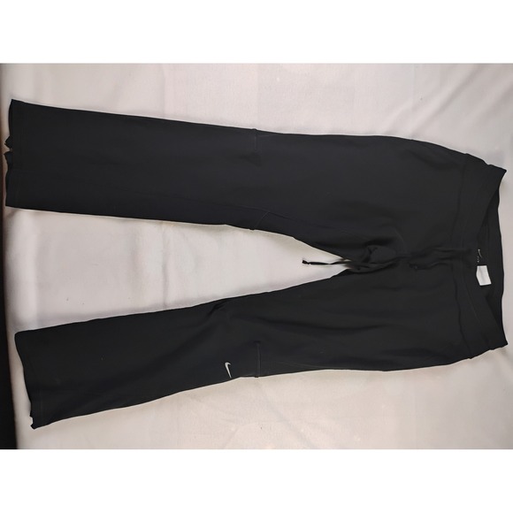Nike Dri-FIT Yoga Running Athletic Workout Pants Black Women's Large - Picture 1 of 3